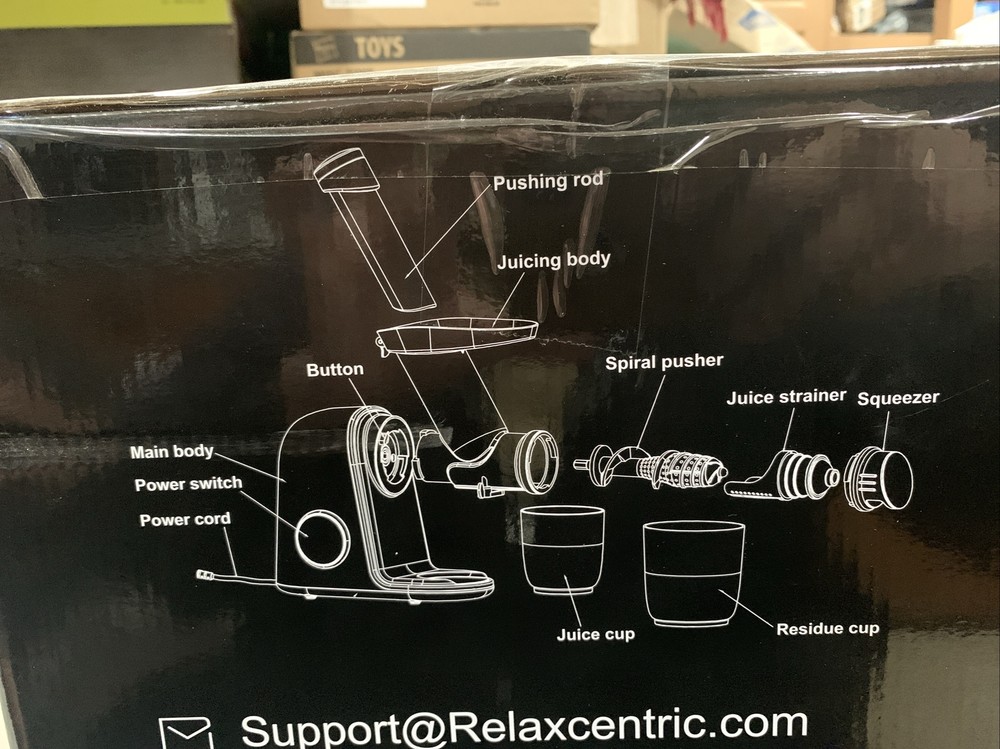 Relax-centric Juicer Machines, Slow Masticating Juicer White
