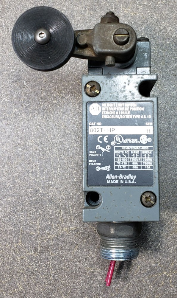 Allen Bradley 802T-HP Spring Return Lever Compact Limit Switch. Ser H