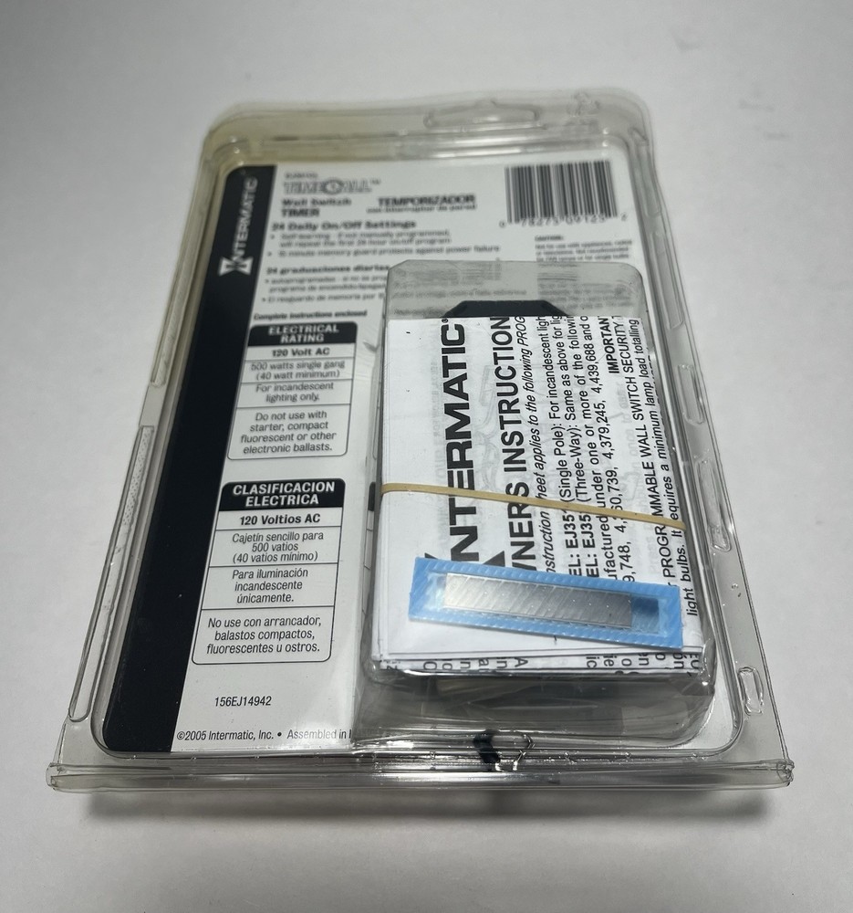 Intermatic EJ351CL Time All Wall Switch Timer 224 Hour White - Still Sealed