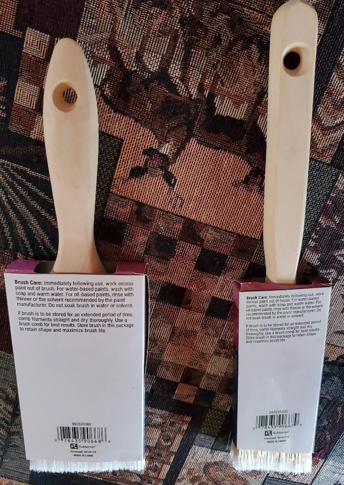 2-Pair Painter’s Collection 2” & 3" Angle Sash All Purpose Brushes