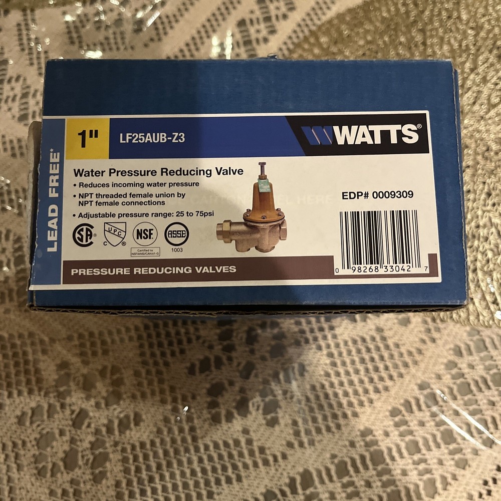 Watts LF25AUB-Z3 1 in Pressure Reducing Valve