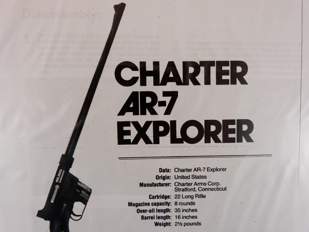 CHARTER AR-7 EXPLORER 22 BREAK DOWN INSTRUCTION KIT