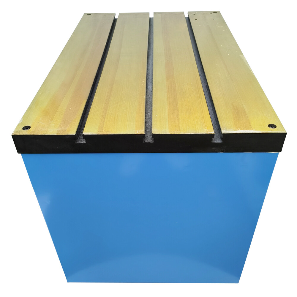 T-Slot Workbench with Fixed Base & Mobile Drawer for Tapping Machine Mounting