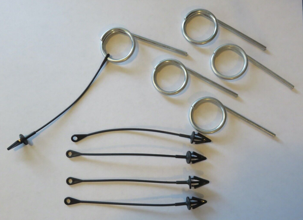 🔥🧯 5-O.E.M. FIRE EXTINGUISHER NYLON CHAIN W/PULL PINS..NEW🔥🧯