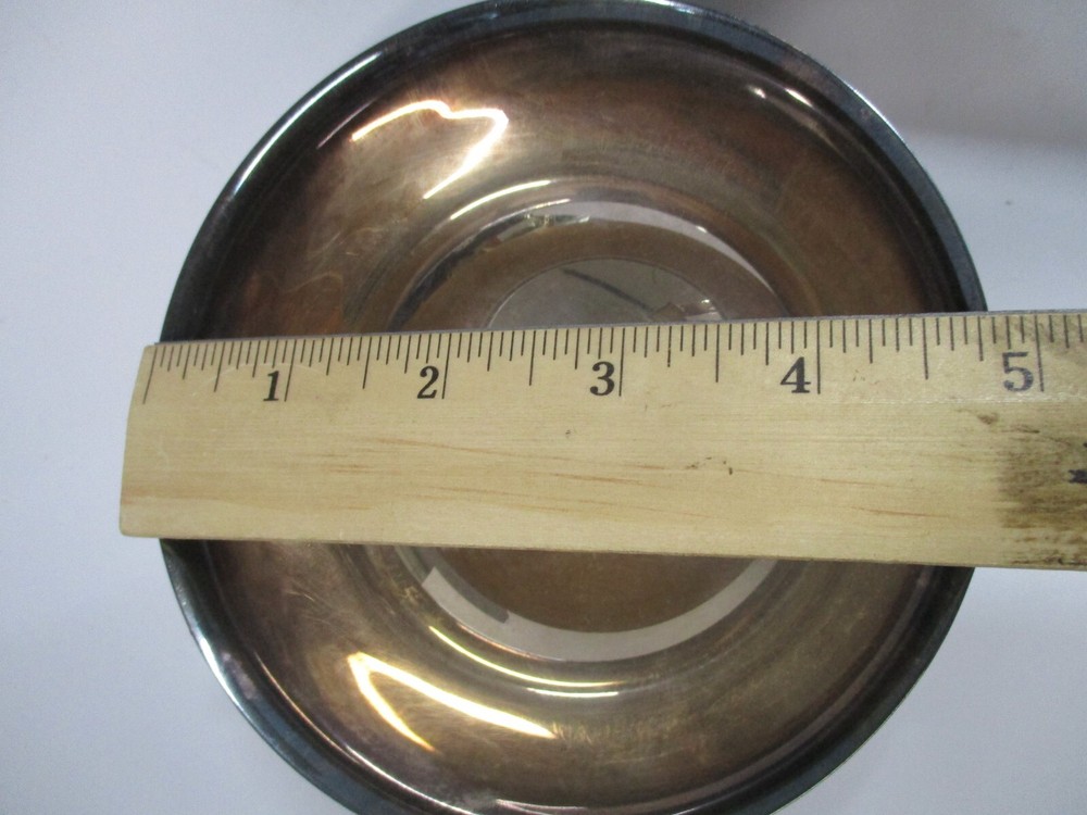 Small Silverplate Bowl and Metal Tray
