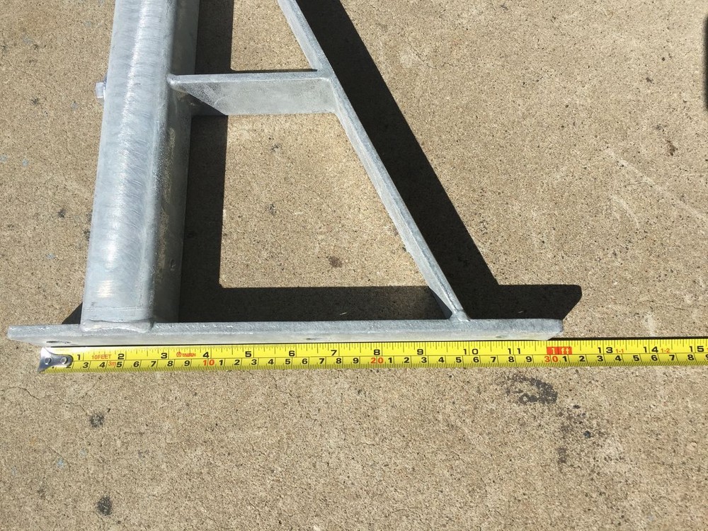 2 x Heavy Duty Cantilever Wall Bracket 610mm Galvanized