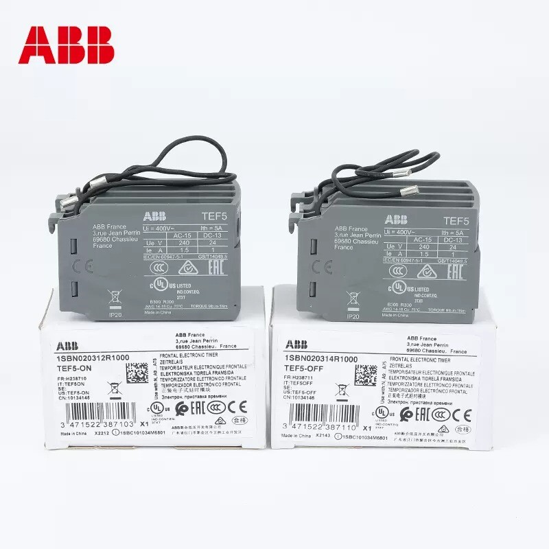 1/pieces NEW ABB Power Off Delay Head TEF5-OFF Contactor Timer Module