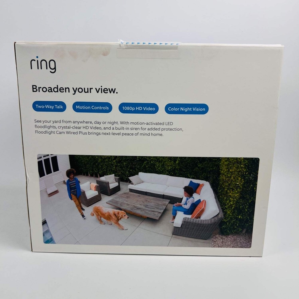 New Ring Floodlight Cam Wired Plus Security Camera