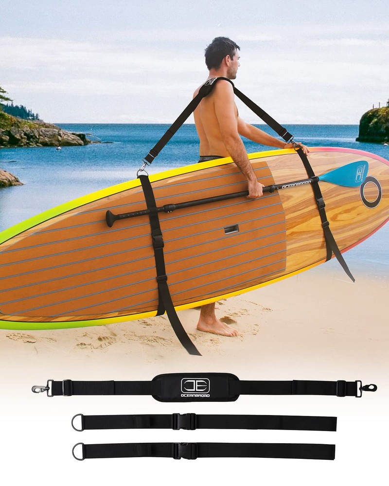 SUP Kayak Carry Strap Adjustable Shoulder Strap with Clips, New Version for P...