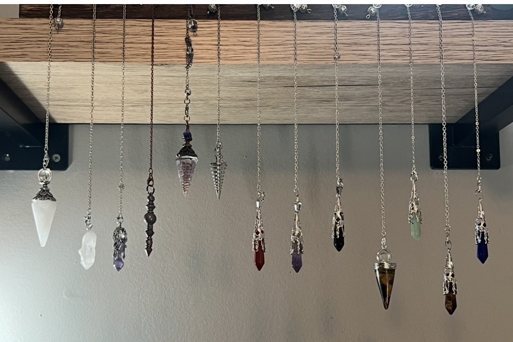 Blessed Black Obsidian Pendulum, Baby Witch, Wicca Tools