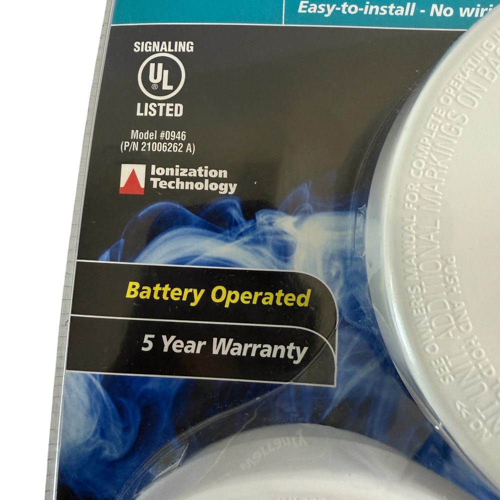New Kidde Smoke Alarm Value 2 Pack Ionization Technology 85 Decimal Alert Noise