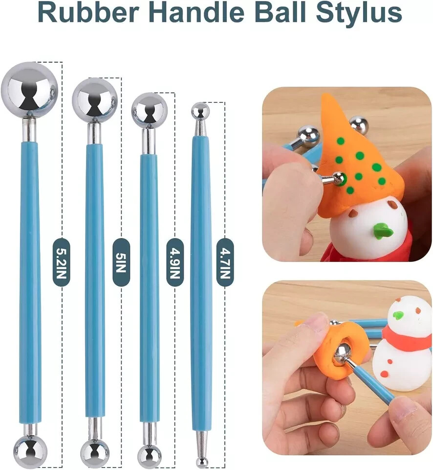 Clay Tools Kit, 25 PCS Polymer Tools, Ceramics Sculpting Multicolor