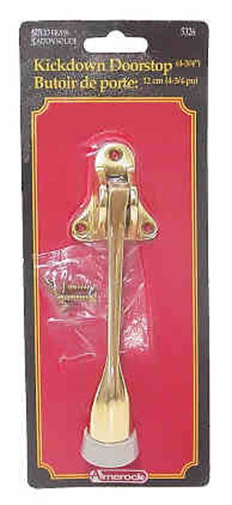 Solid Brass Kickdown Doorstop AM-5326