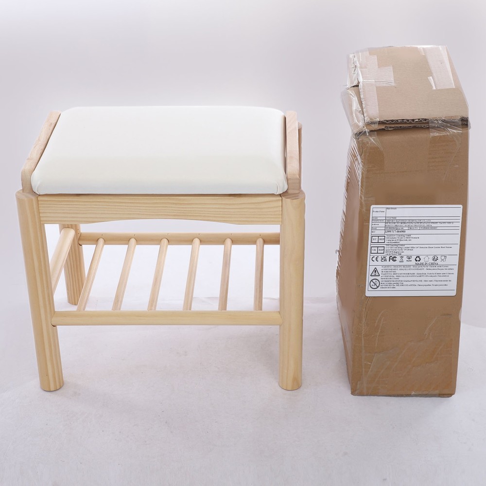 Shoe Bench with Cushion – Stylish and Space-Saving Entryway Storage Solution