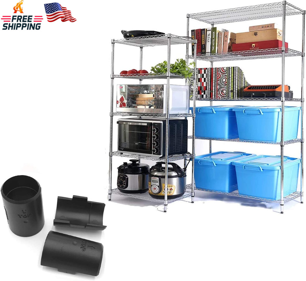 Wire Shelf Clips, Wire Shelving Shelf Lock Clips Replacements for 1" Post Metal