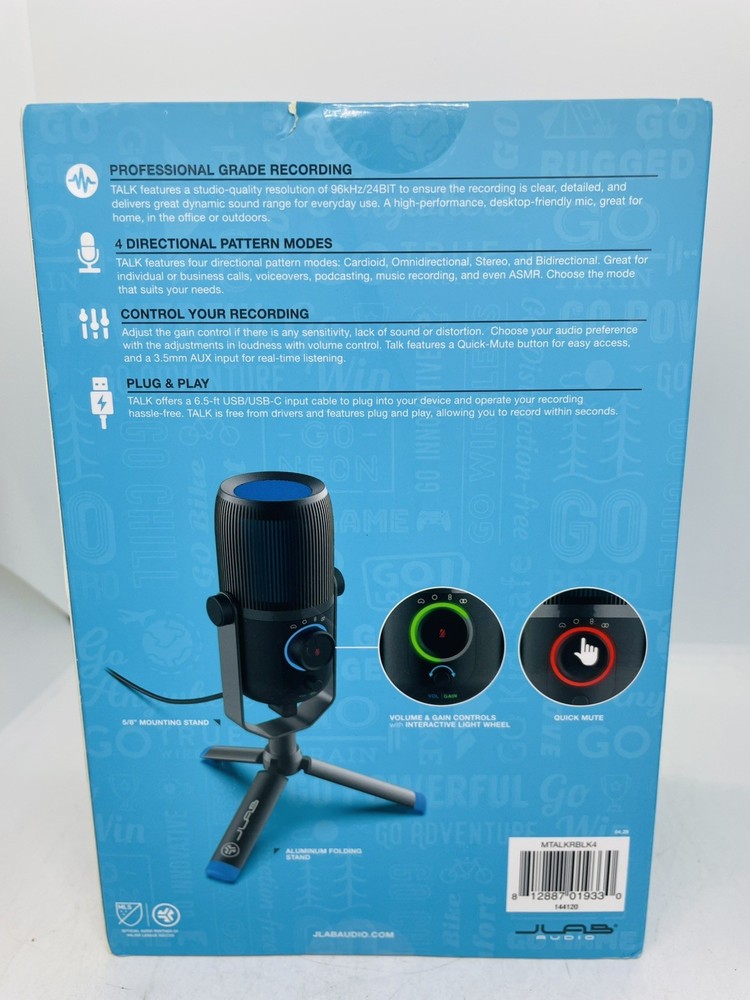 JLab - TALK Premium Plug & Play USB Microphone 4 Directional (j)