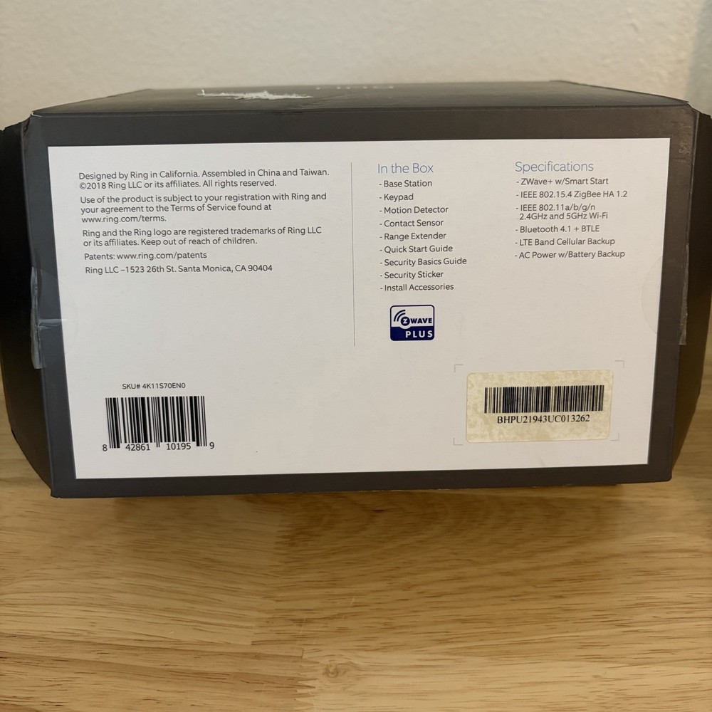 Ring Alarm 1st Gen *Partial Kit* Home Security System *Missing Motion & Base*