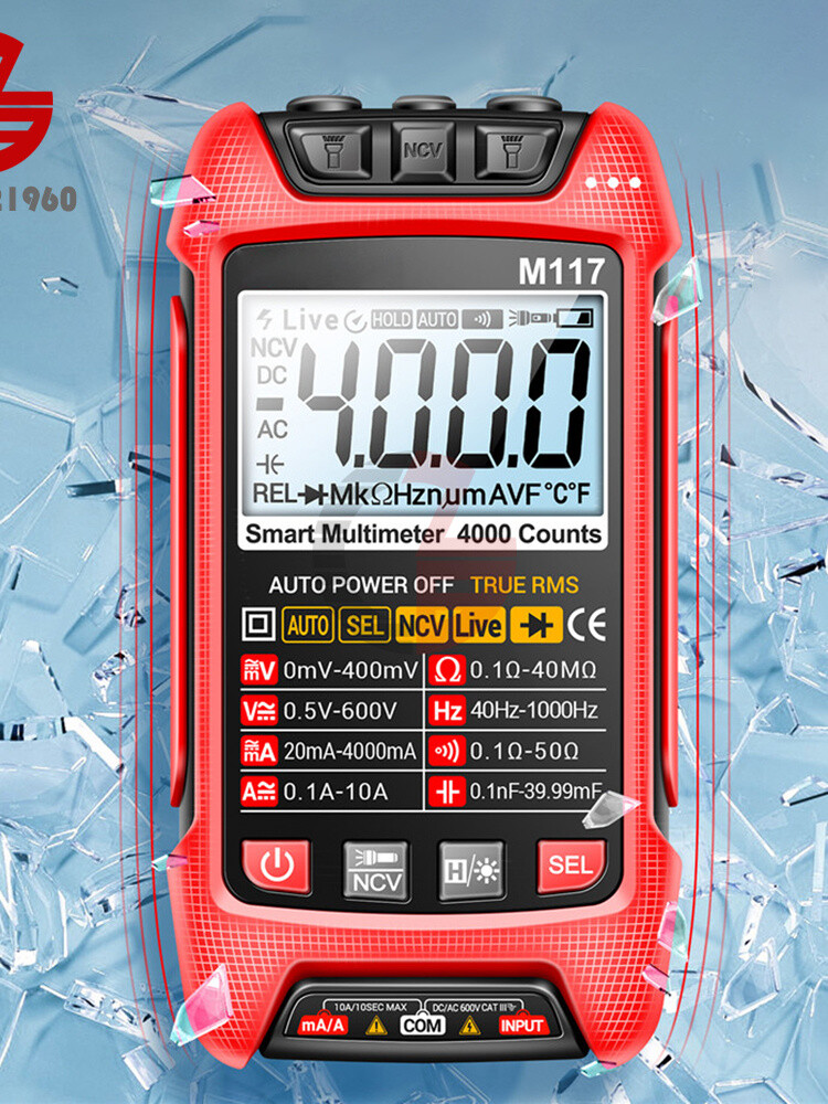 ANENG M117 Digital Multimeter NCV AC/DC Voltmeter Current 4000 Count True RMS