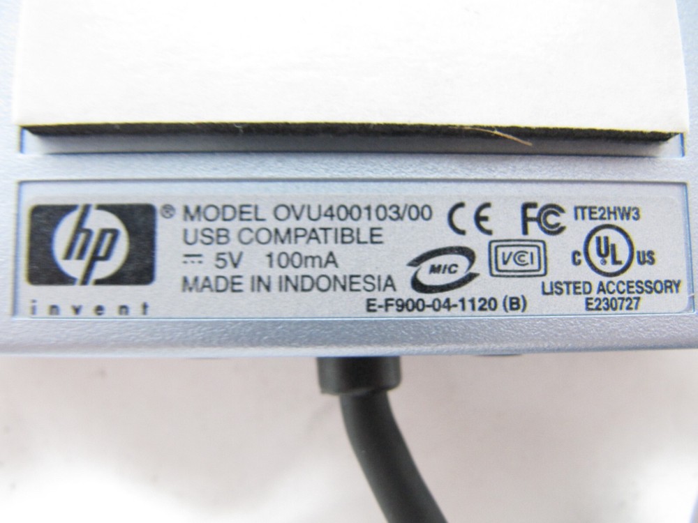 HP MCE Remote Control USB IR Receiver Microsoft Windows Media Center GENUINE