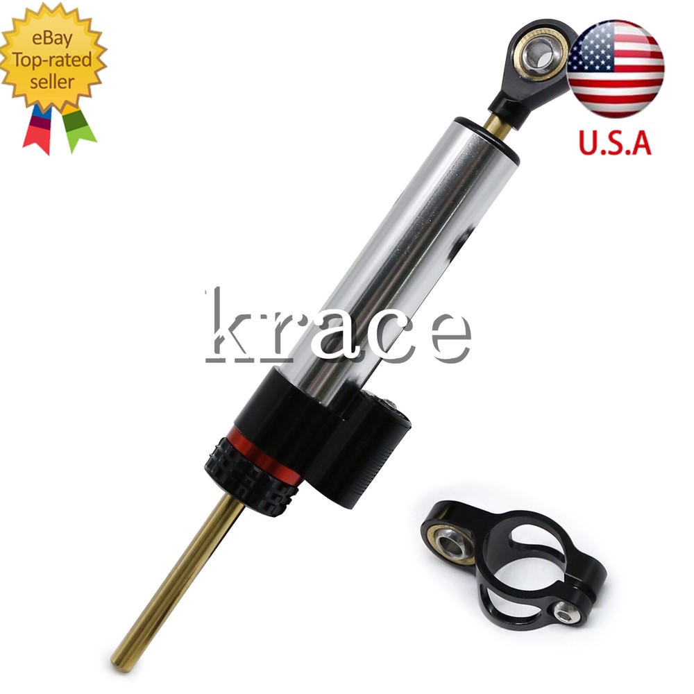 Adjustable Steering Damper Linear Stabilizer Reversed Safety Control Universal