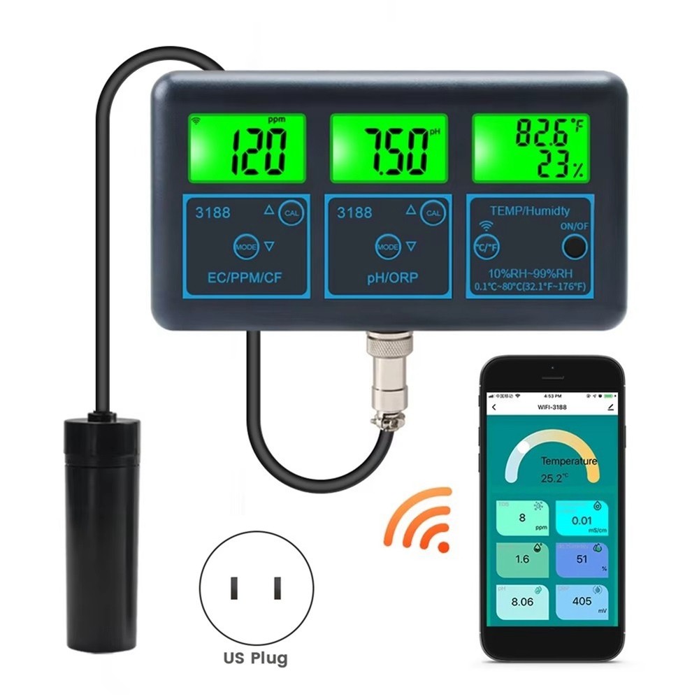 Tuya WiFi 7 In1 Water Quality Tester Multi-Parameter Water Analyzer5549