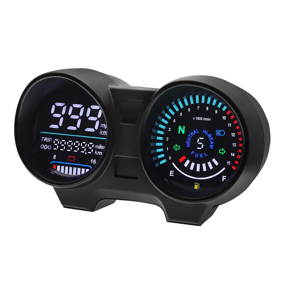 Universal Digital Meter Board For Motorcycle LCD Speedometer TachometerIndicator