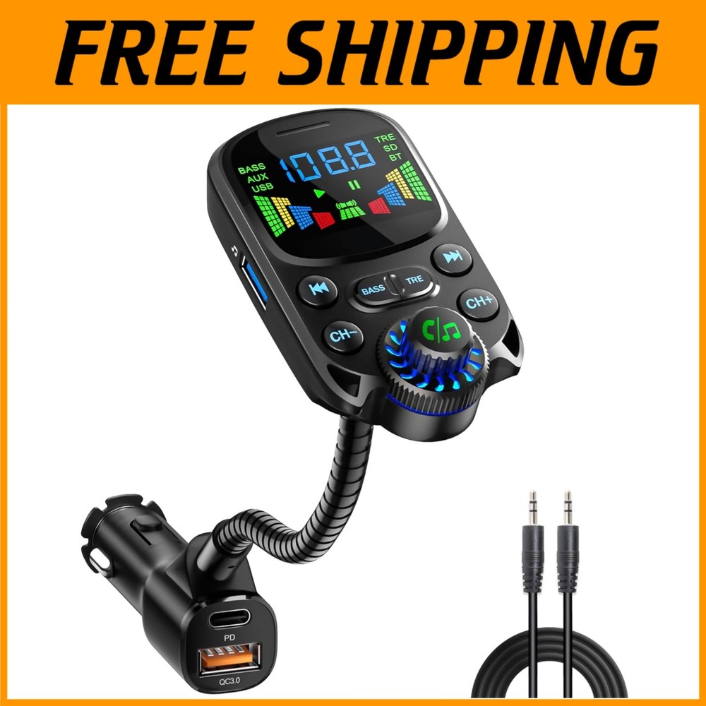 PD30W Fast Charge Bluetooth Car Adapter - Hands-Free Calling