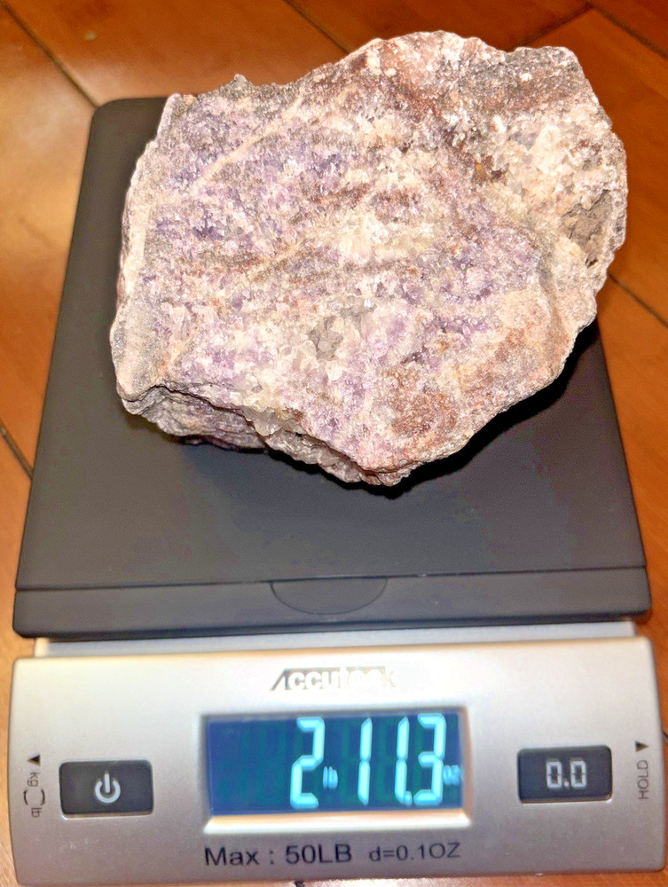 Mexican Amethyst - Matrix - Rough - 2lbs 11oz - Display/Lapidary