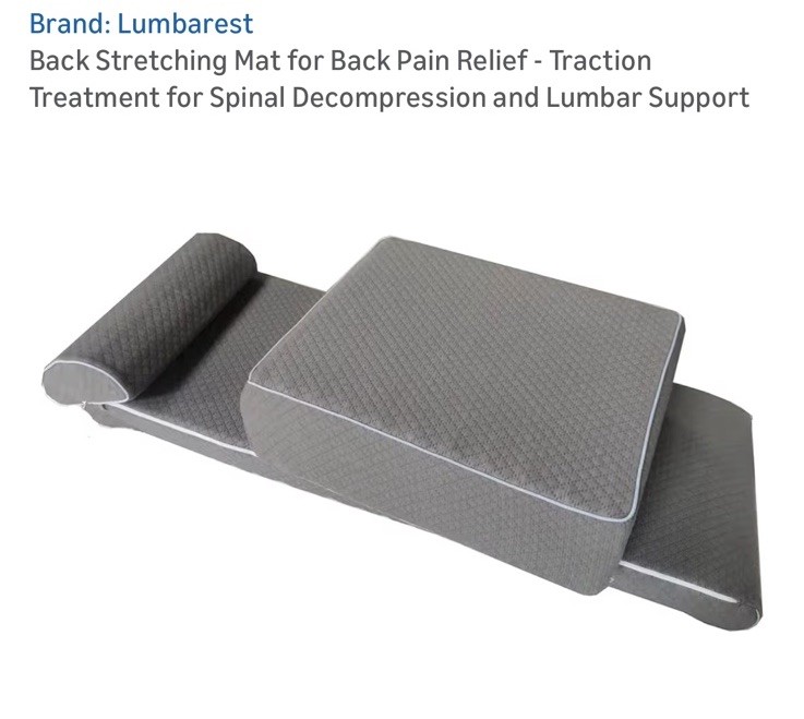 Lumarest Back Stretching Mat for Spinal Decompression and Lumbar Support