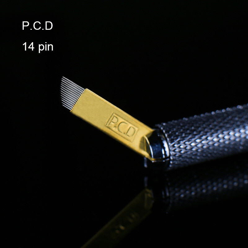 14F Pins Microblading pcd Needle Blade Permanent Makeup Eyebrow Tattoo Needles