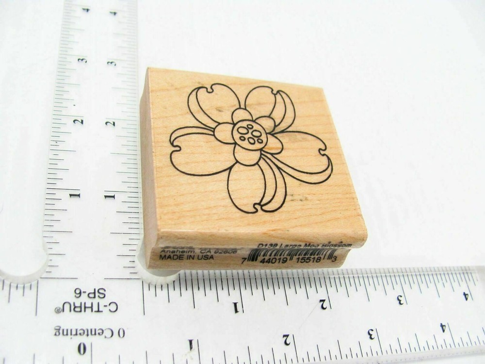 Pencil Flower Rubber Stamp - Stamp Set A683