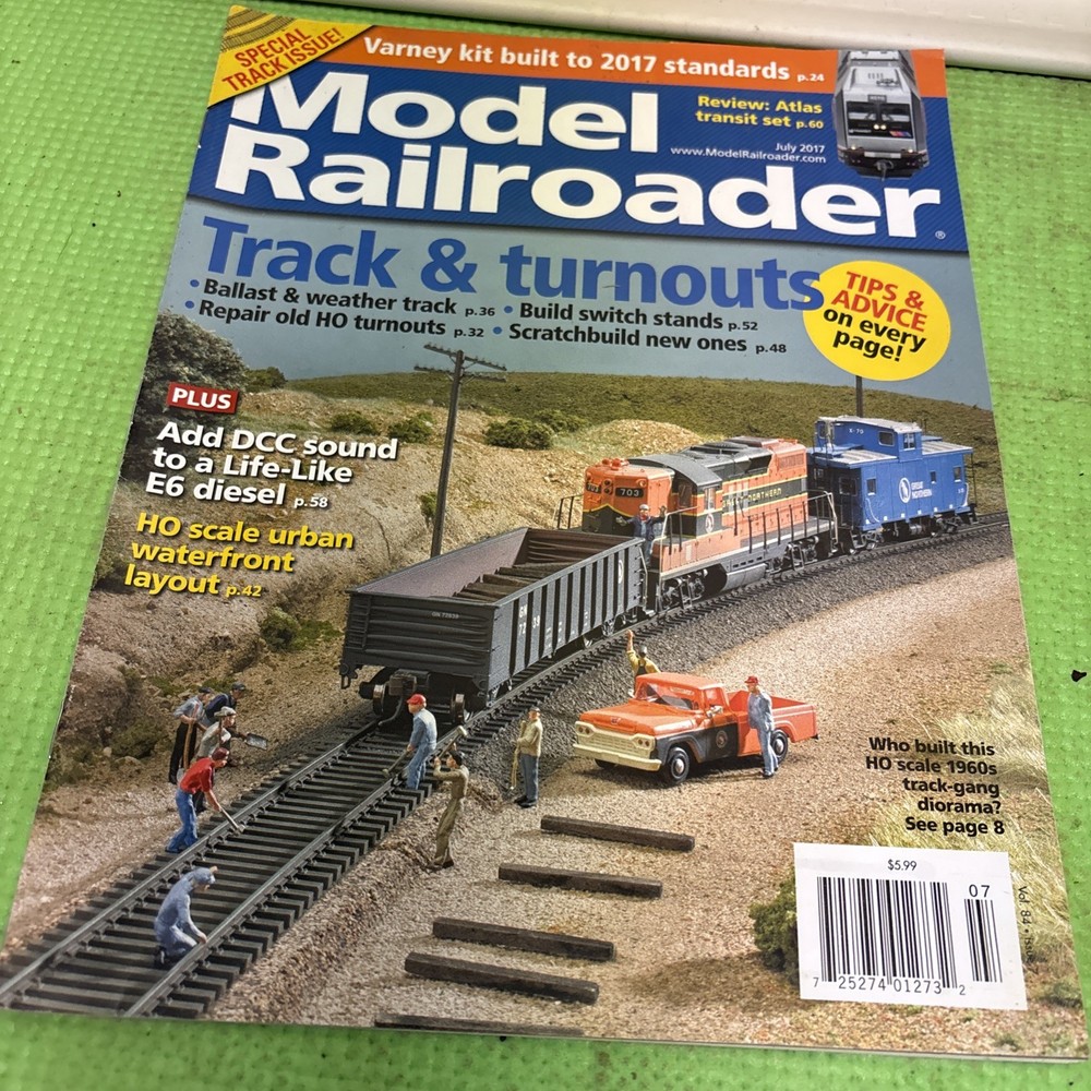 Model Railroader Magazine Lot Year 2017