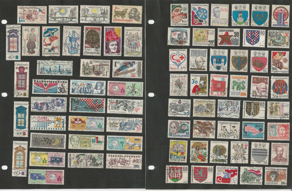 Czechoslovakia Stamp Collection on 26 Pages, Nice Selection, JFZ