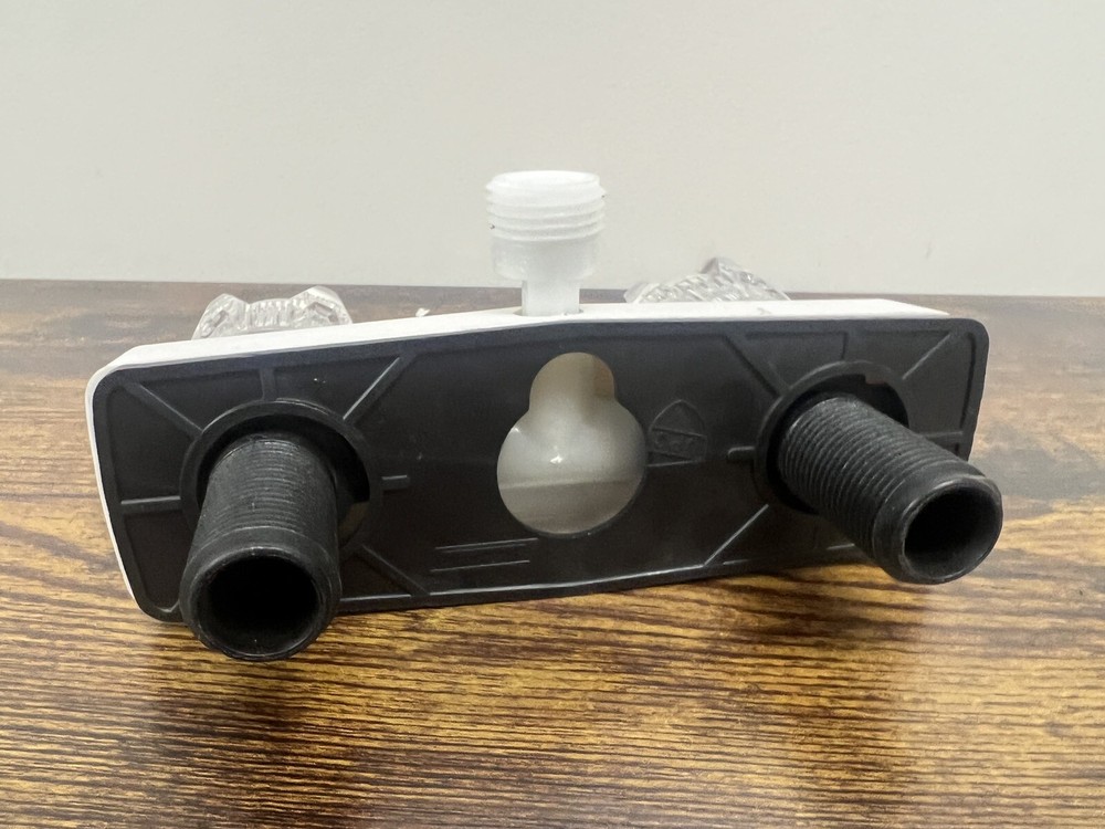 Phoenix Two Handle RV Shower Valve, White Finish