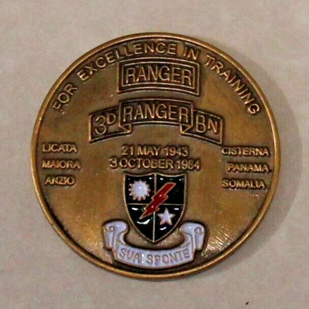 3rd Ranger Battalion Somalia Army Challenge Coin