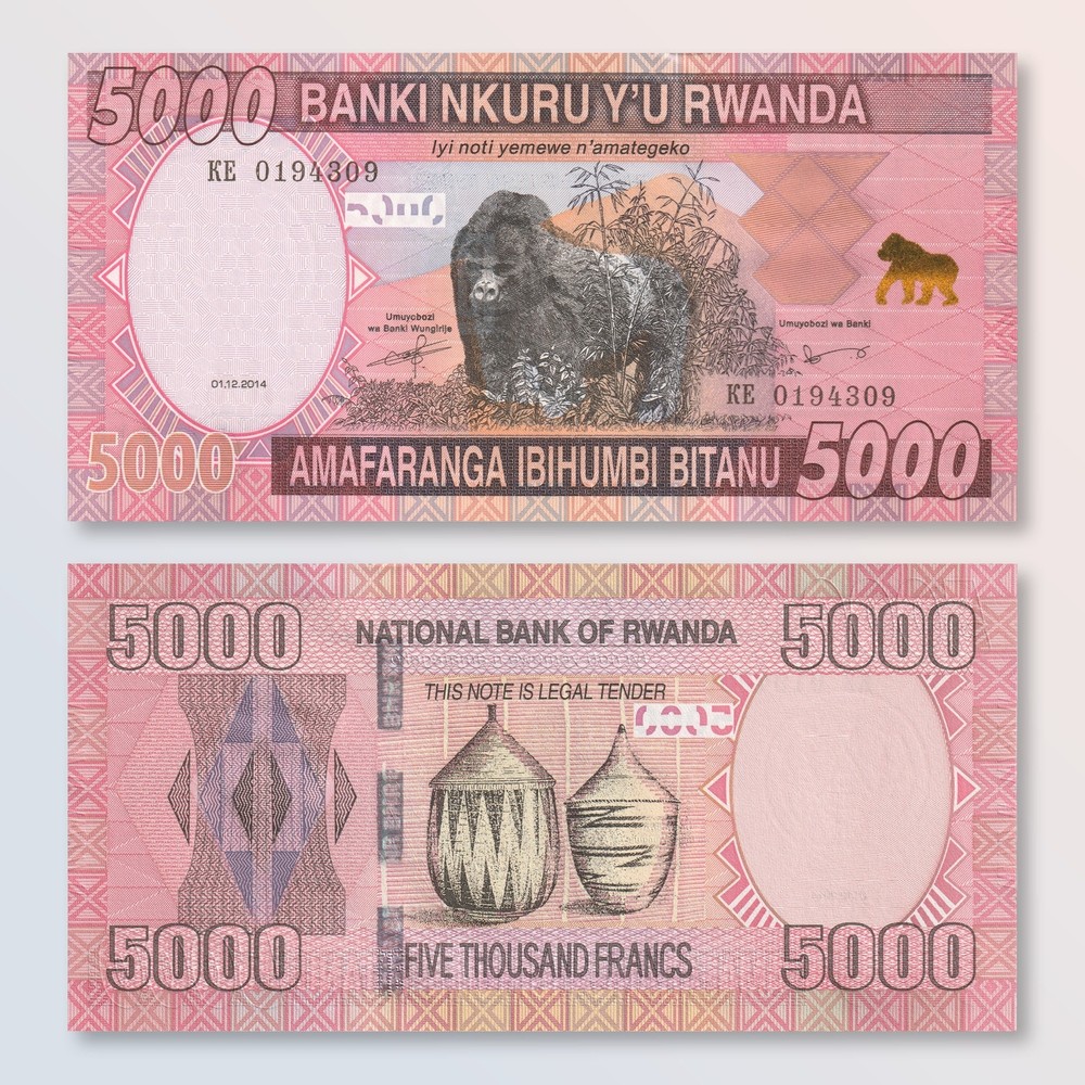 Rwanda 5000 Francs, 2014, B140a, P41, UNC