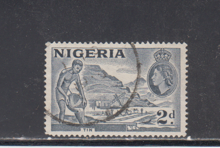 NIGERIA : 1956-57 - USED - SCOTT # 93b