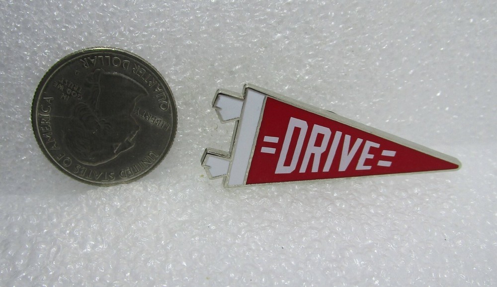Drive Red Banner Pin