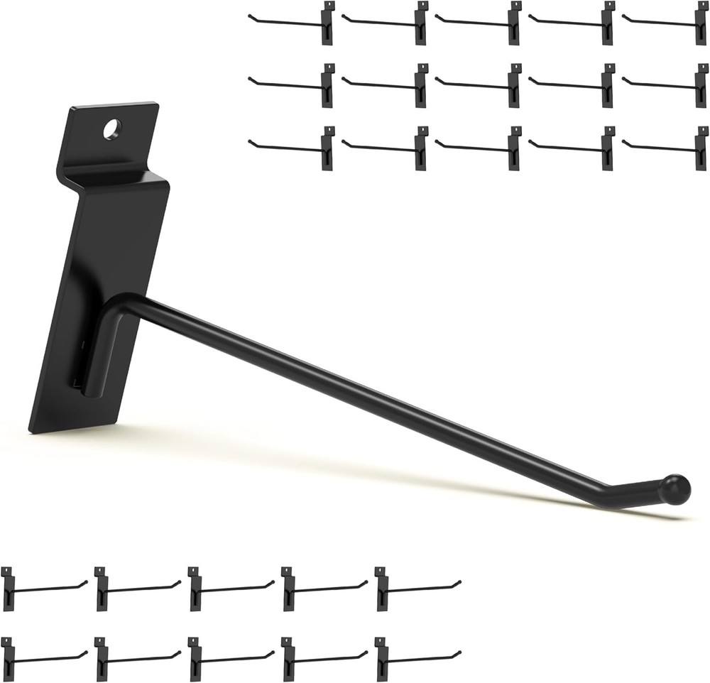 Industrial Black Slatwall Accessories