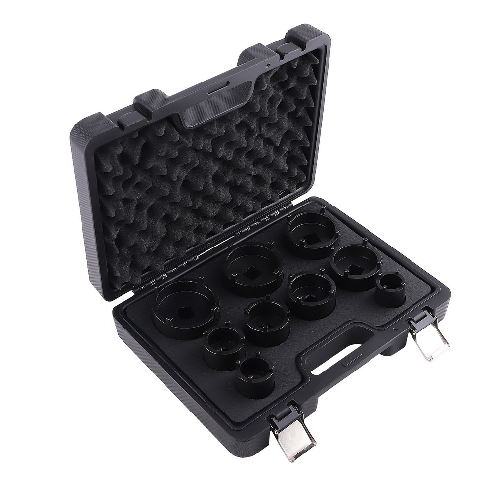 Socket Set Grooved Lock Nuts Tool External Teeth 1/2"DR & 3/4"DR KM4-KM12 New