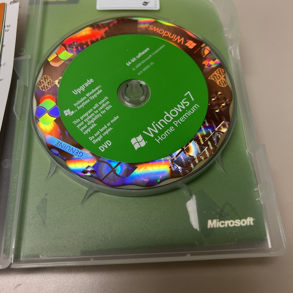 Microsoft Windows 7 Home Premium 32 & 64-bit Standard Software Operating System
