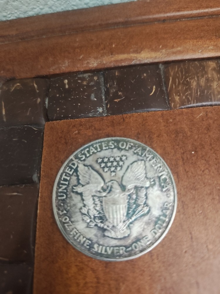 2000 Painted Walking Liberty Silver 1 oz American Eagle $1
