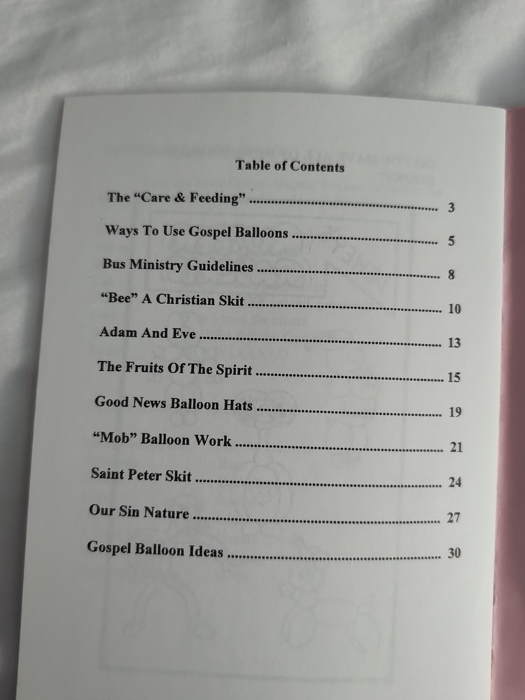 Dewey's Gospel Balloon Routine #2 Book 32p