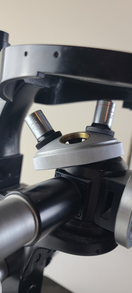 Vintage Black Nikon Microscope Frame ~ Parts