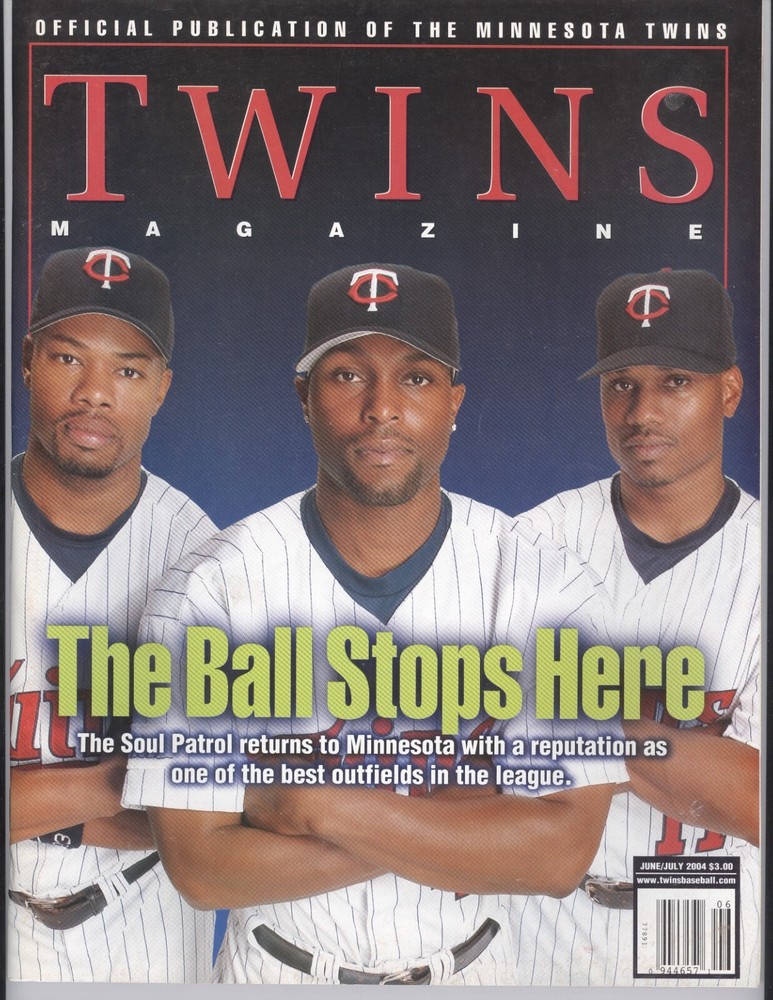2004 Minnesota Twins Program: Torii Hunter, Jacque Jones & Shannon Stewart
