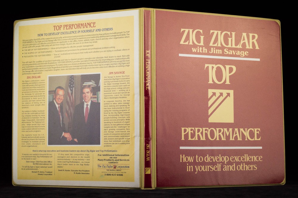 Zig Ziglar Top Performance 6 Cassette Set Case Motivational Educational