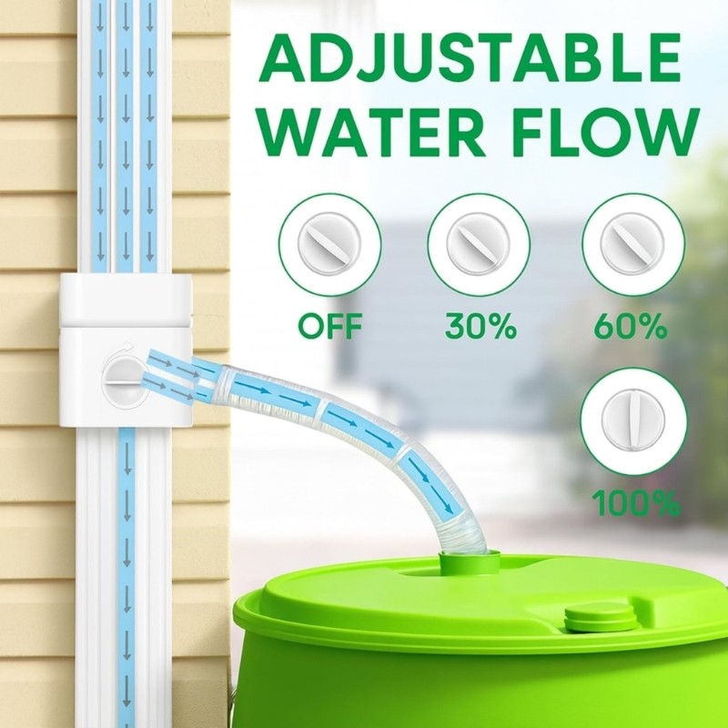 Practical Gutter Diverter Plastic Construction Weather Proof For Outdoor Use