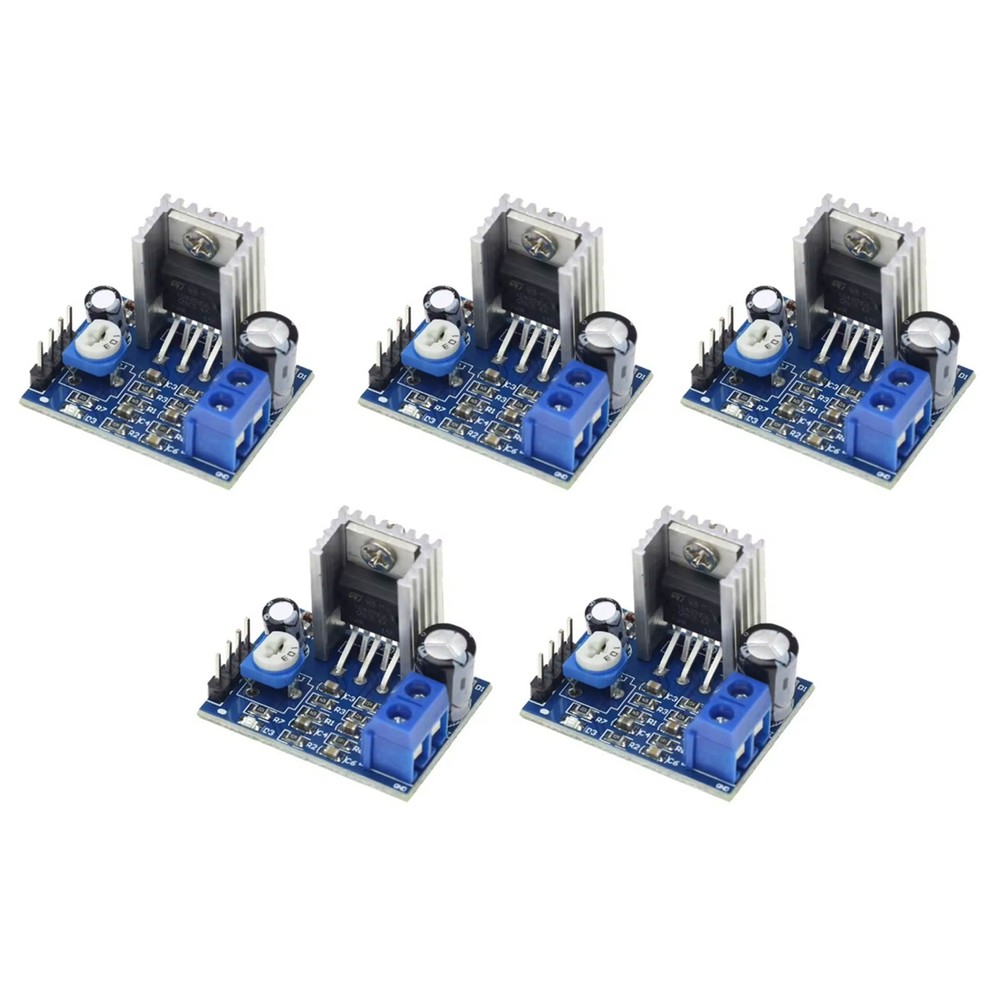 5Pcs Mono Power AMP Module 18W Board 6-12V with Adjustable Resistor Control
