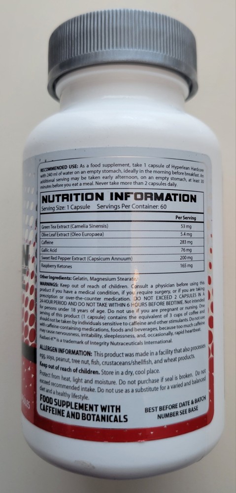 Hyperstrength - Hyperlean Hardcore - Advanced Formula - Exp 06/2026