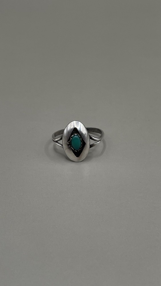 Southwestern Womens 4 Ring Sterling Silver Turquoise